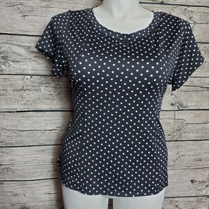 True Envy  Stretch Polka Dot Top Size 14W MSRP $79.99